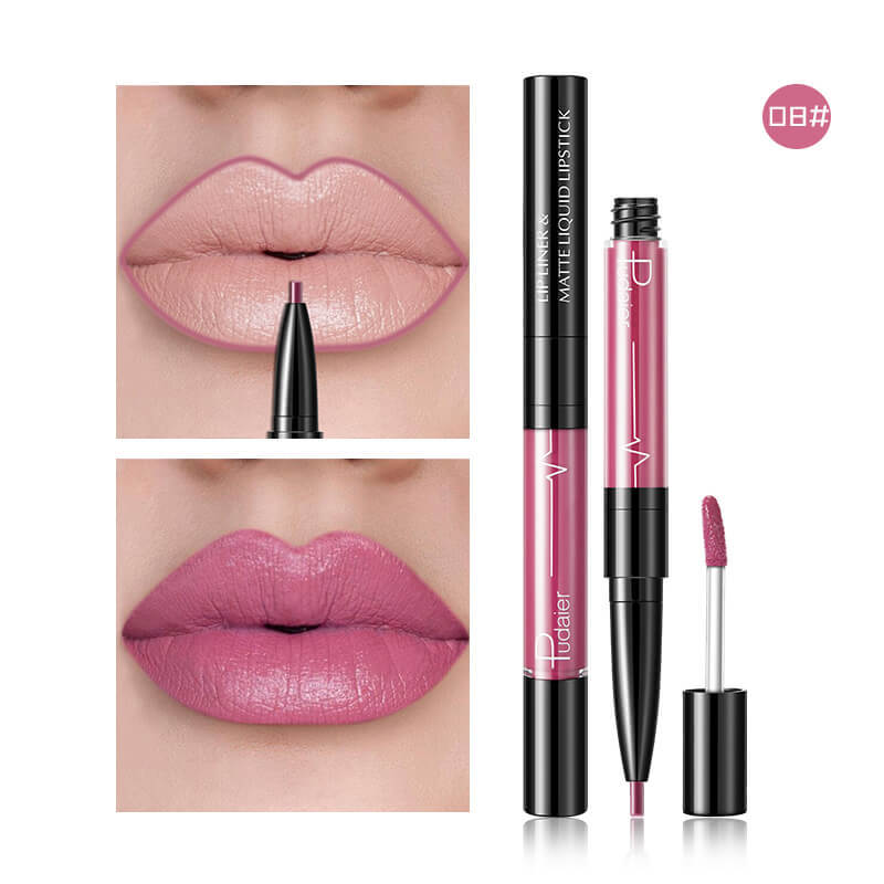 Pudaier Matte Lip Gloss Lip Liner 2 in1 Maqui gem Professional Complete Agate Red Lip Tint Plumper Tattoo Makeup liquid Lipstick Pudaier Matte Lip Gloss Lip Liner 2 in1 Maqui gem Professional Complete Agate Red Lip Tint Plumper Tattoo Makeup liquid Lipstick